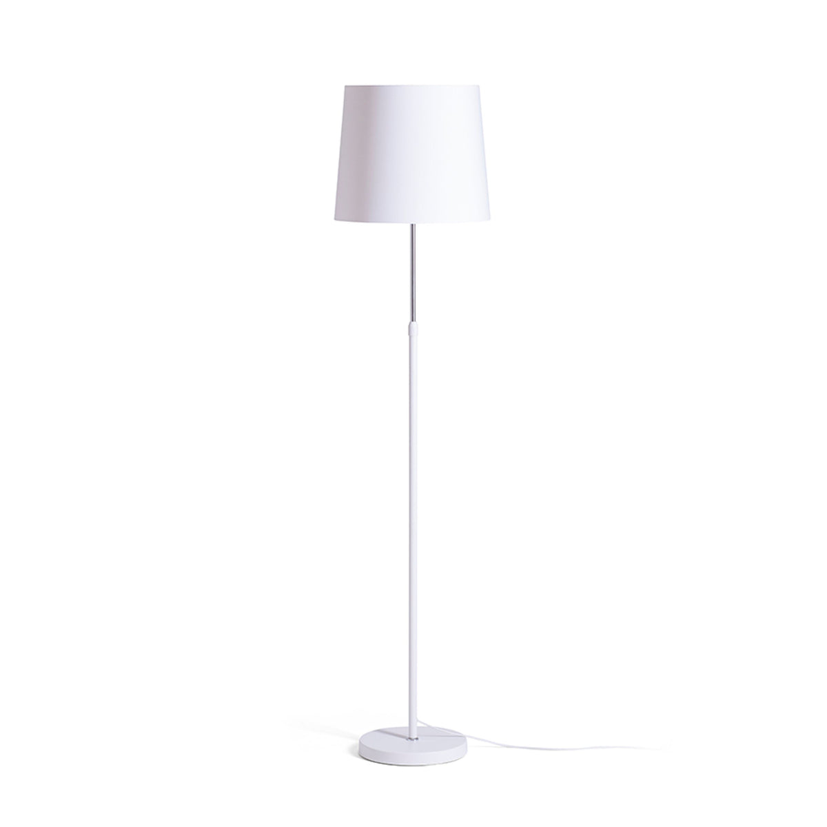 RENDL shades, shade bases, pendent sets EMMETT floor base white chrome 230V LED E27 15W R14117 5