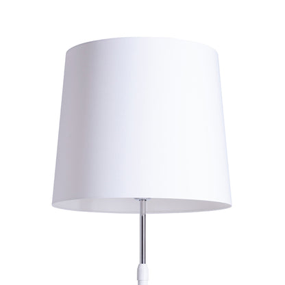 RENDL shades, shade bases, pendent sets EMMETT floor base white chrome 230V LED E27 15W R14117 8
