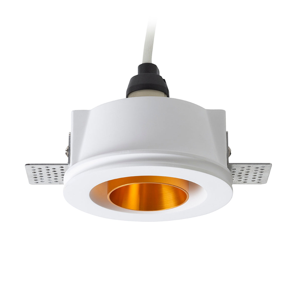 RENDL recessed light DAYTONA directional plaster/brushed brass 230V LED GU10 8W R14161 7