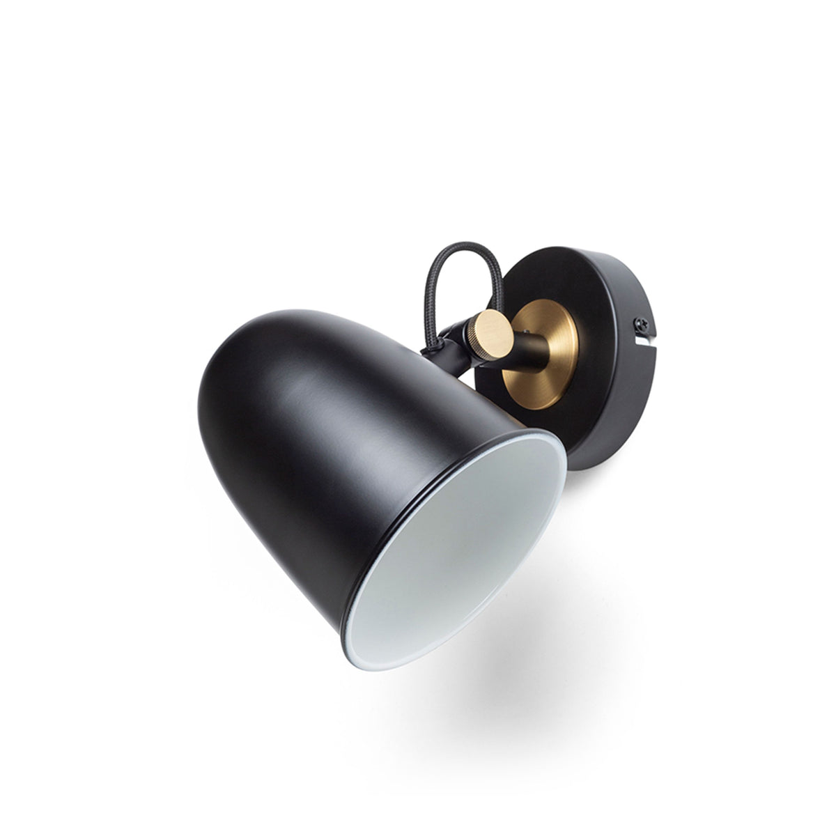 RENDL spotlight DANNY wall black brass 230V LED E14 5W R14186 6