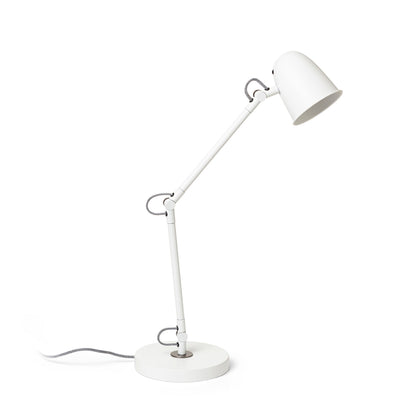 RENDL table lamp DANNY table white matt nickel 230V LED E14 5W R14187 8