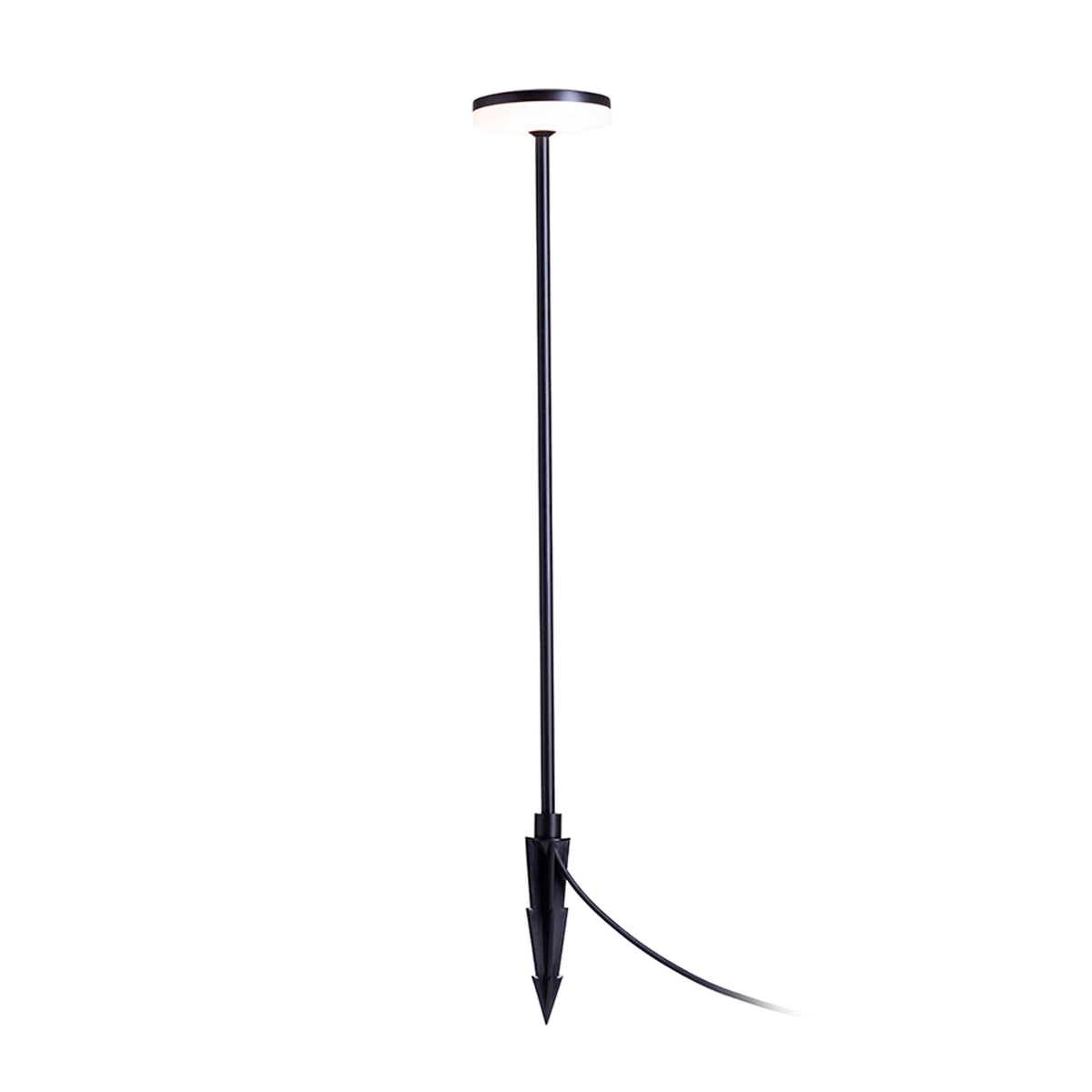 RENDL outdoor lamp SEMPLICE 80 floor / on spike black matte acrylic 230V LED 12W IP54  3000K R14195 1