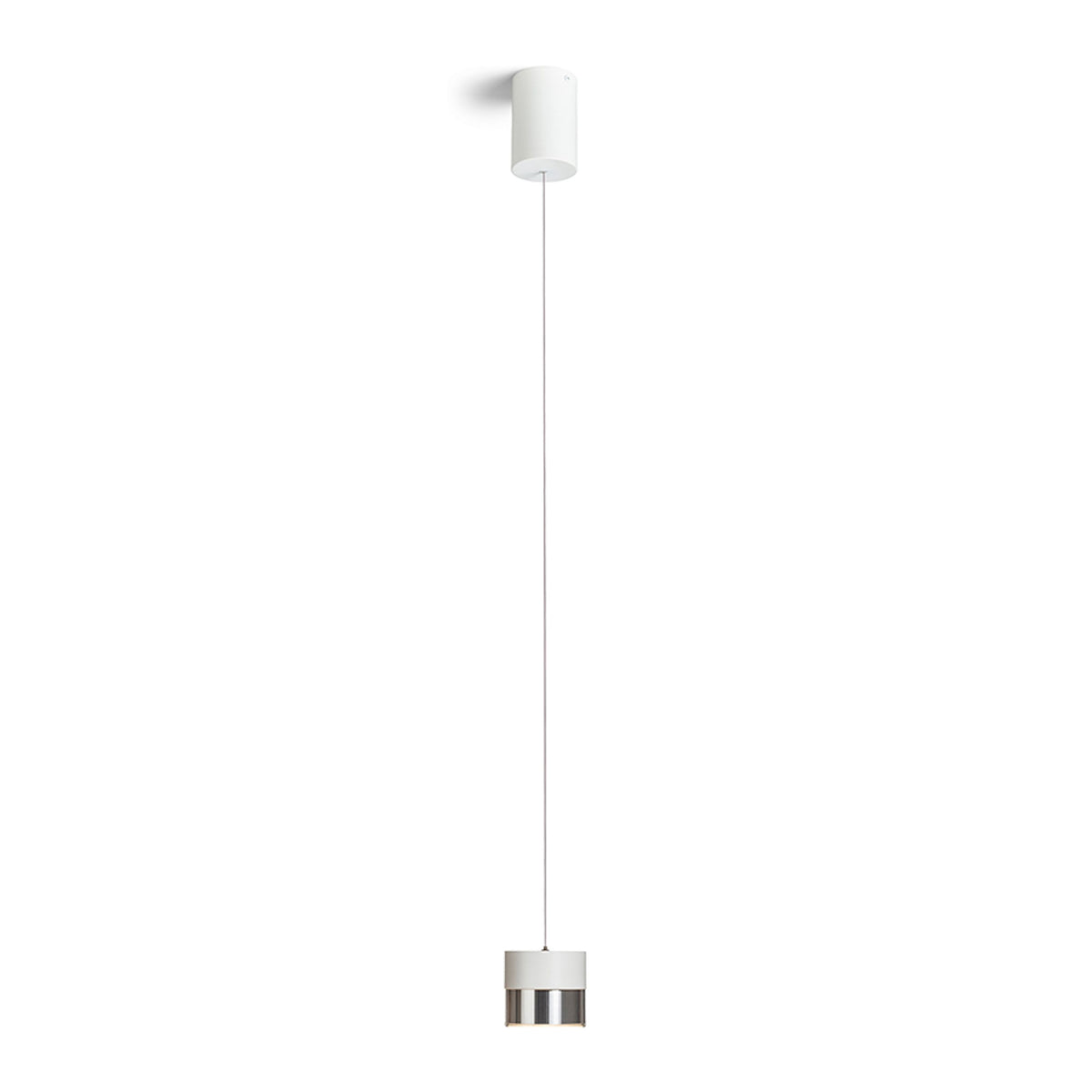 RENDL pendant lamp JUNIPER height adjustable pendant white chrome 230V LED 15W 30°  3000K R14218 1