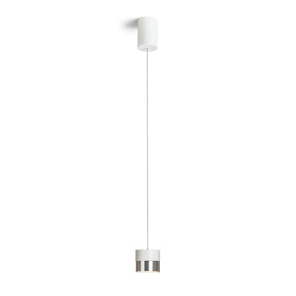 RENDL pendant lamp JUNIPER height adjustable pendant white chrome 230V LED 15W 30°  3000K R14218 2