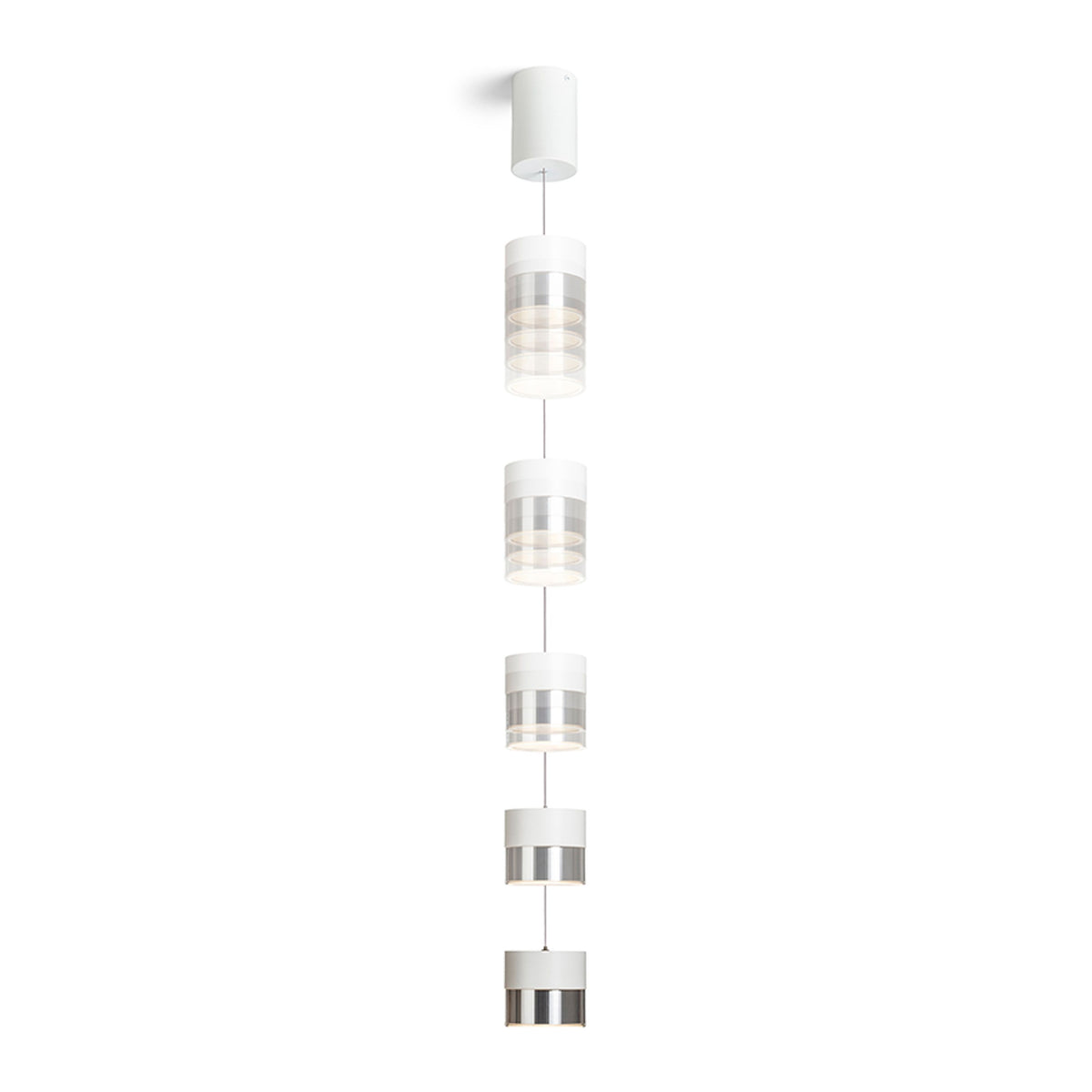 RENDL pendant lamp JUNIPER height adjustable pendant white chrome 230V LED 15W 30°  3000K R14218 4