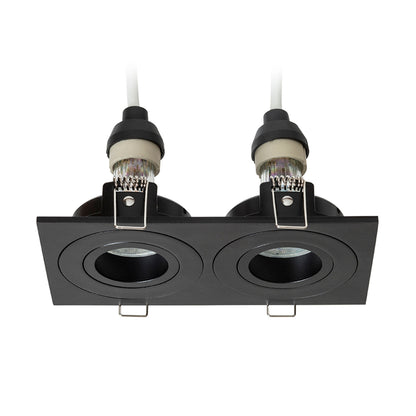 RENDL recessed light GALO II recessed black 230V LED GU10 9W IP65 R14226 6