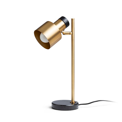 RENDL table lamp DIVINA table brass/black marble decor 230V LED E27 5W R14261 4