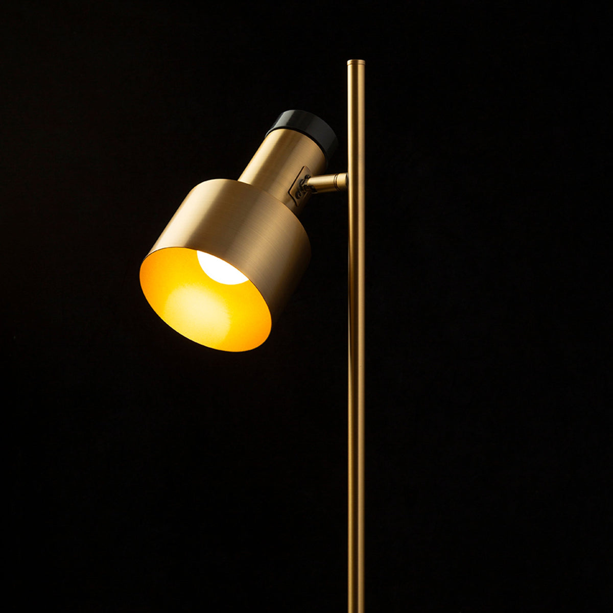 RENDL floor lamp DIVINA floor brass/black marble decor 230V E27 5W R14262 3