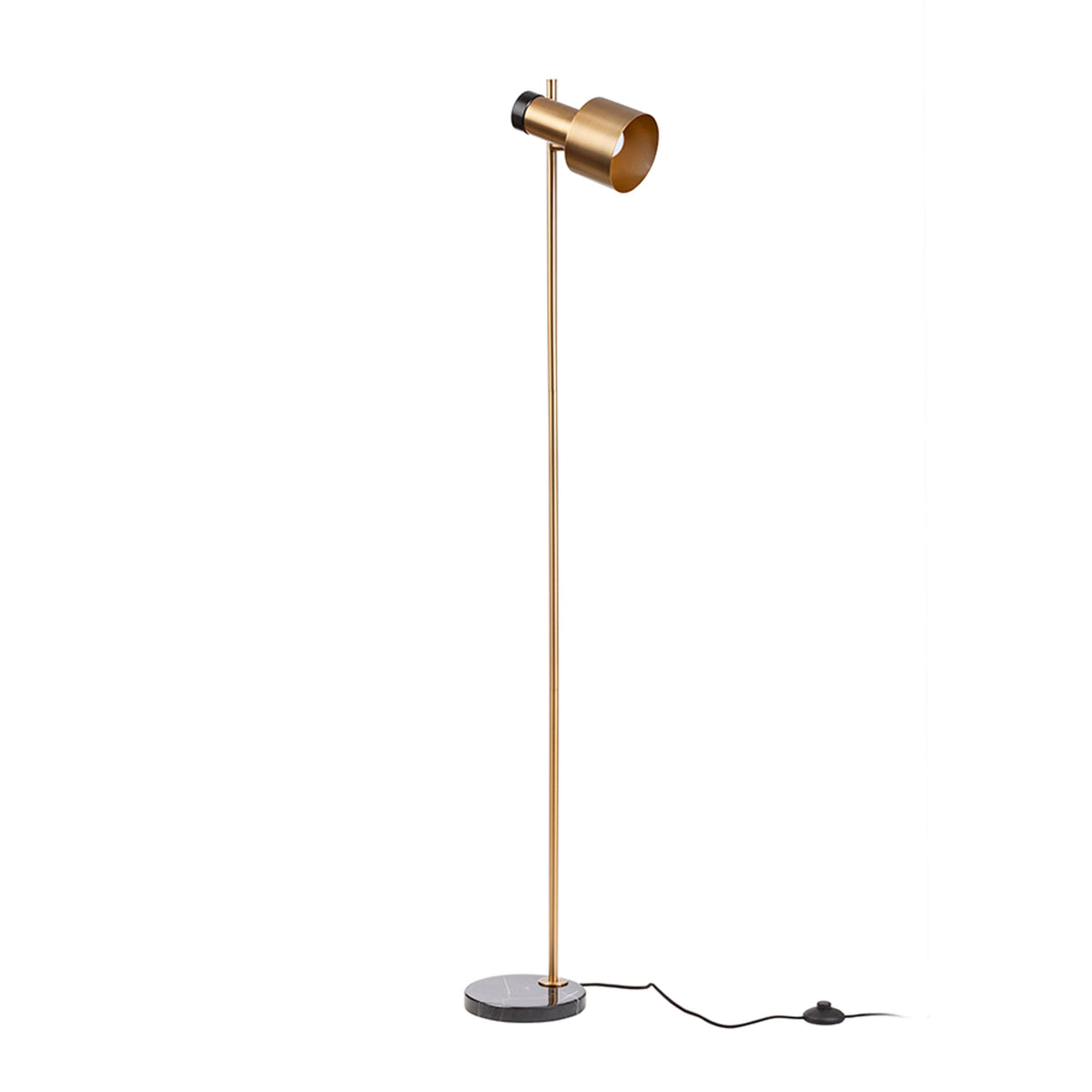 RENDL floor lamp DIVINA floor brass/black marble decor 230V E27 5W R14262 6
