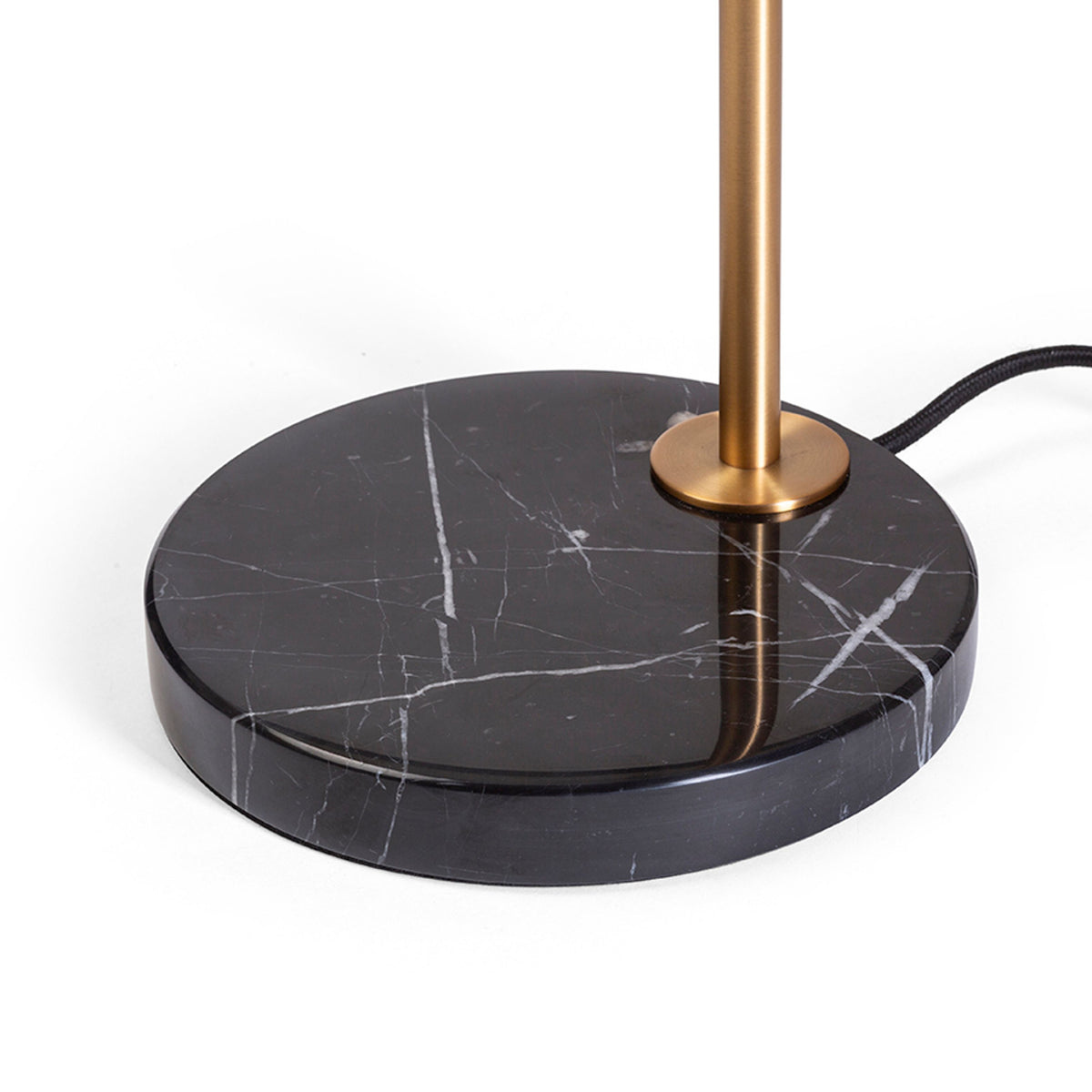 RENDL floor lamp DIVINA floor brass/black marble decor 230V E27 5W R14262 7