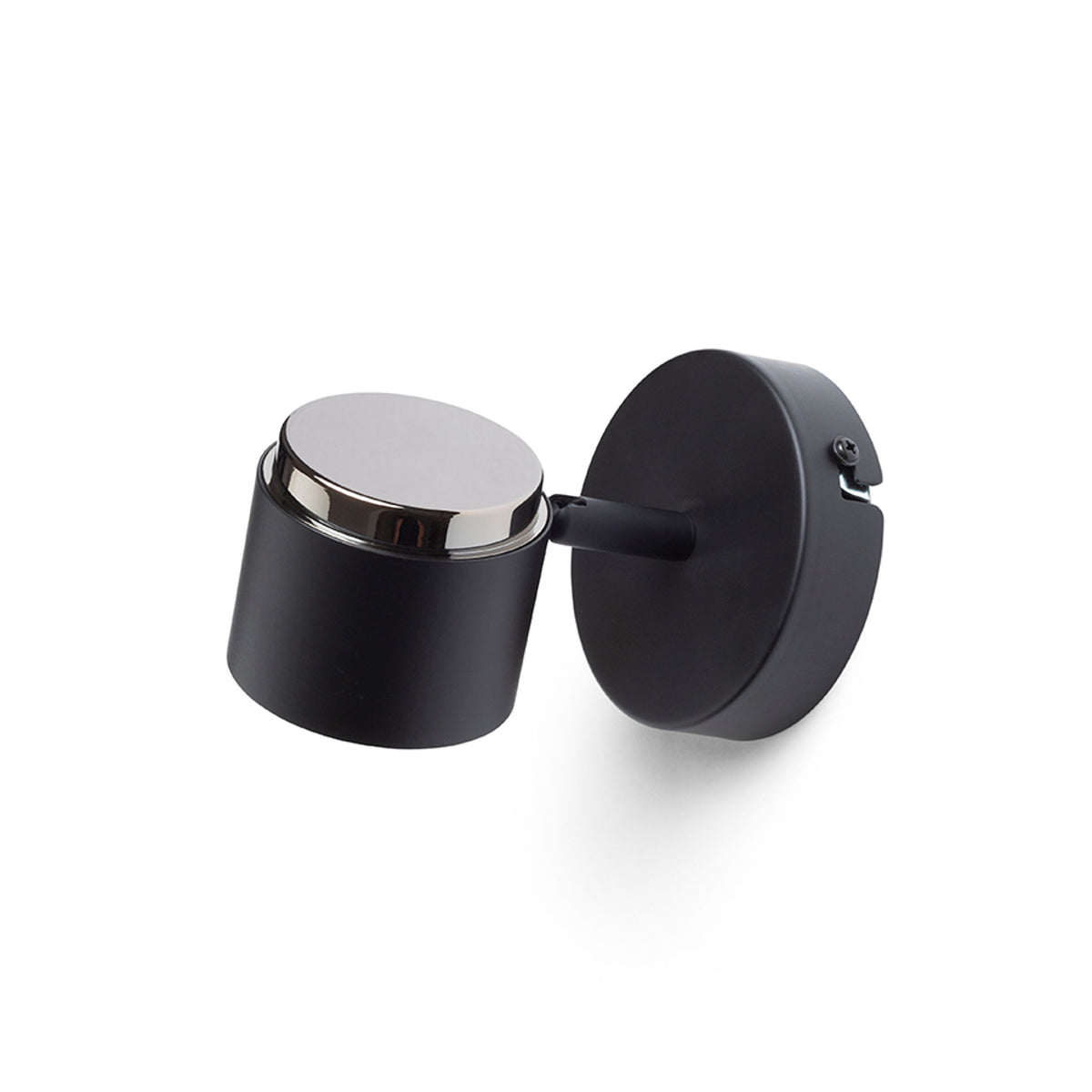 RENDL spotlight NOVA I wall black chrome/frosted acrylic 230V LED 4.2W 3000K R14273 4