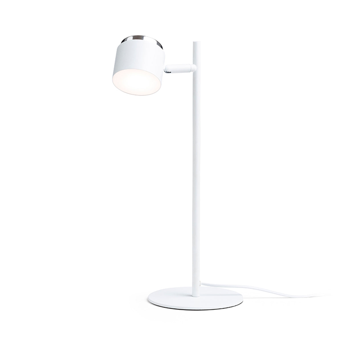 RENDL table lamp NOVA table white chrome/frosted acrylic 230V LED 4.2W 3000K R14274 1