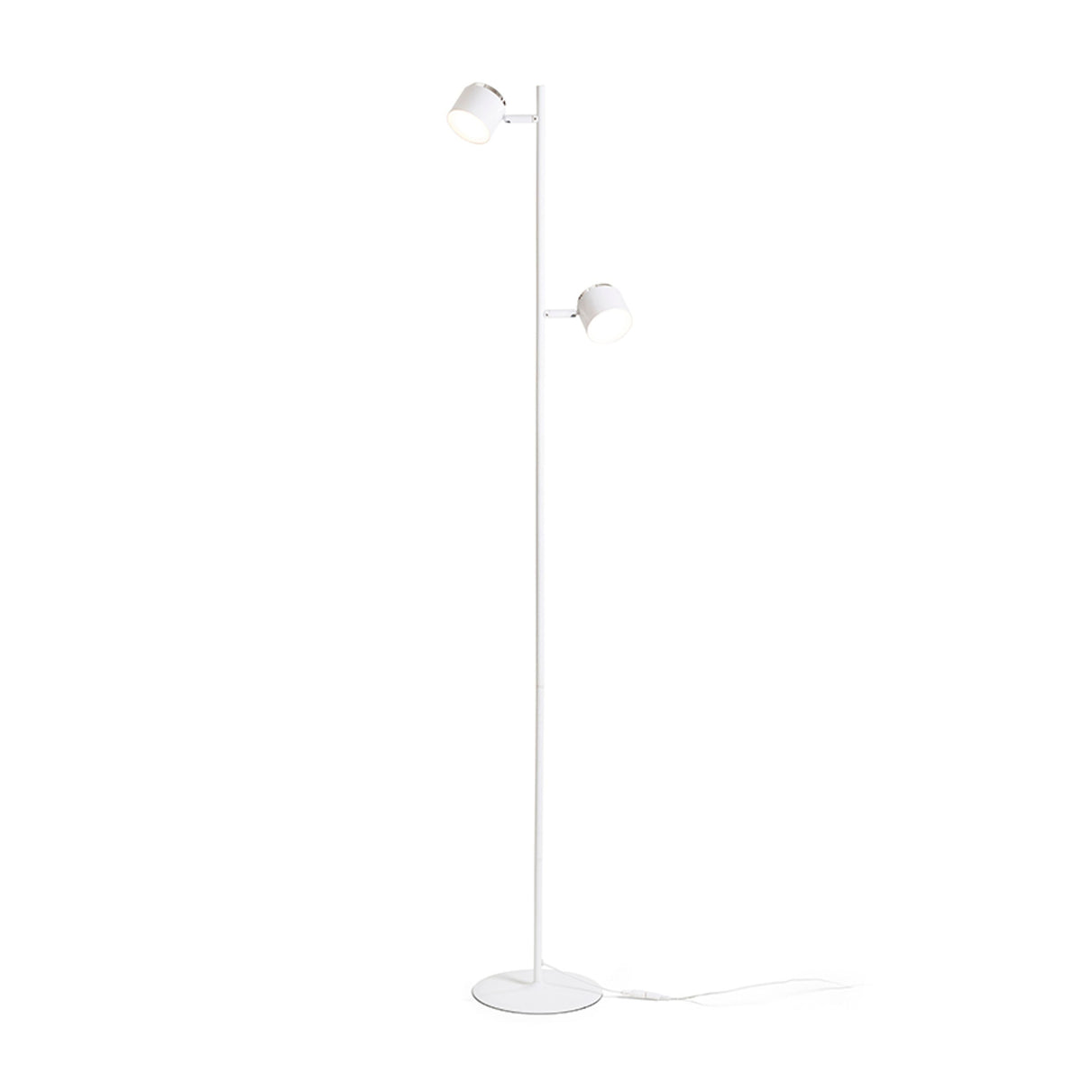 RENDL floor lamp NOVA II floor white chrome/frosted acrylic 230V LED 2x3.5W 3000K R14276 1