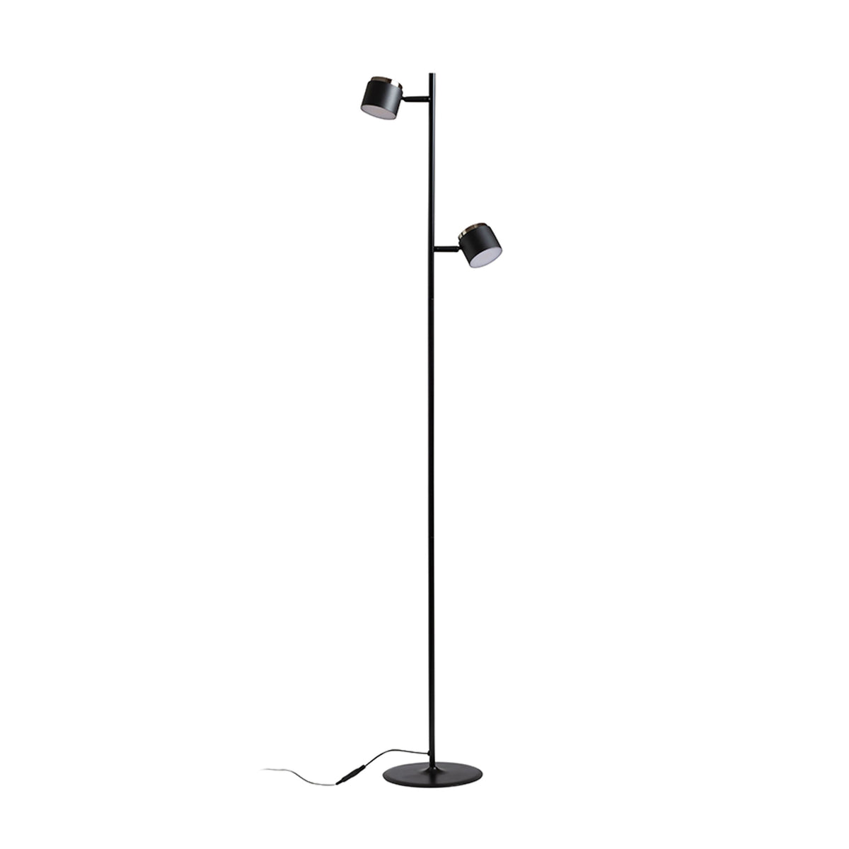RENDL floor lamp NOVA II floor black chrome/frosted acrylic 230V LED 2x3.5W 3000K R14277 6