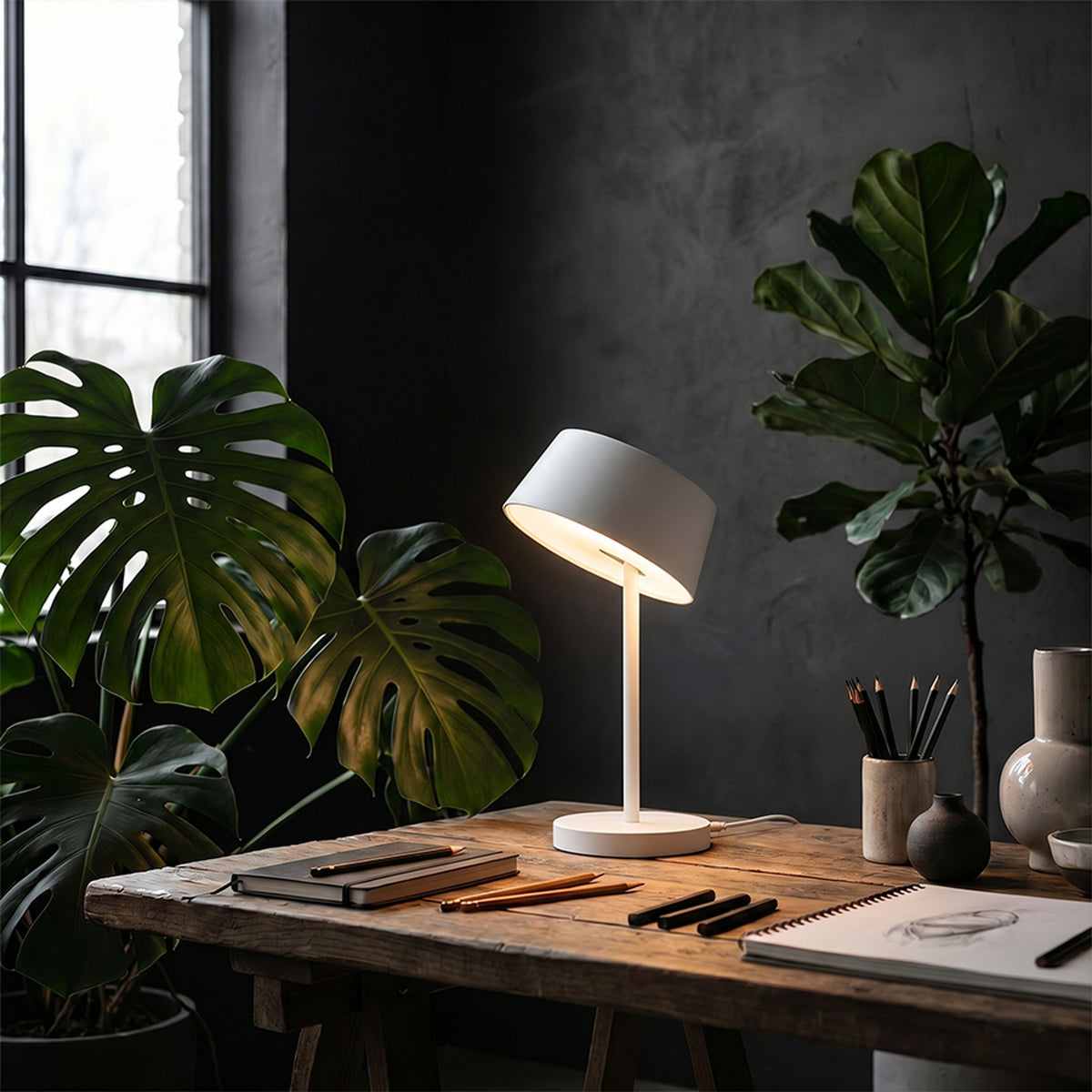 RENDL table lamp PRAHA DIMM table white 230V LED 5W 100° 3000K R14286 3