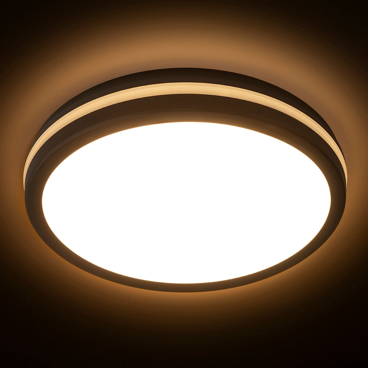 RENDL outdoor lamp SONO 40 surface mounted black plastic 230V LED 40W IP65  3000K 4000K 6000K R14300 4
