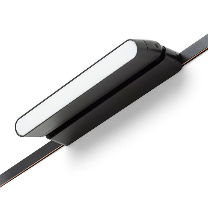 RENDL Ultra-thin track system OXONIA 22 with tilt-function for the VEGA/WAVE system black  24= LED 12W 110°  3000K 4000K 6500K R14322 2