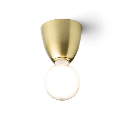 RENDL surface mounted lamp REACH ceiling brushed brass 230V LED E27 11W R14385 2
