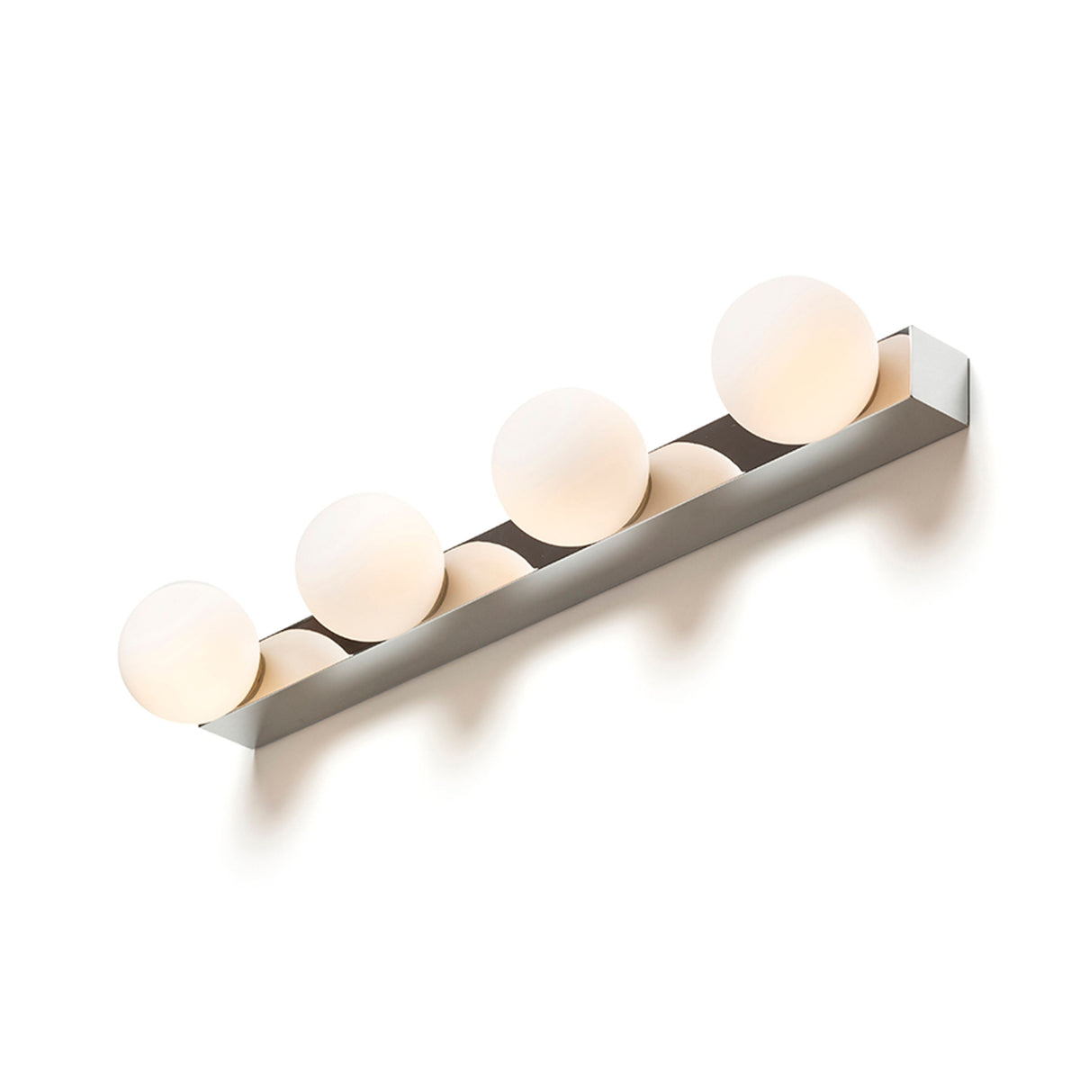 RENDL wall lamp DOMINO IV wall chrome/opal-colored glass 230V LED G9 4x6W IP44 R14390 1