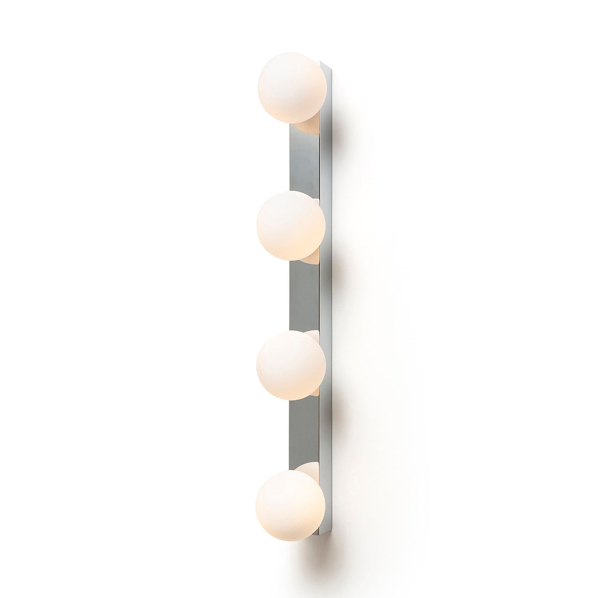 RENDL wall lamp DOMINO IV wall chrome/opal-colored glass 230V LED G9 4x6W IP44 R14390 2