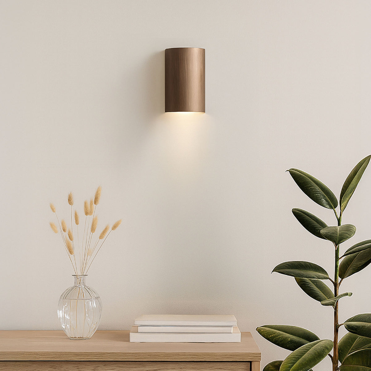 RENDL wall lamp CAPRI R wall  brushed bronze 230V LED GU10 2x9W R14415 3
