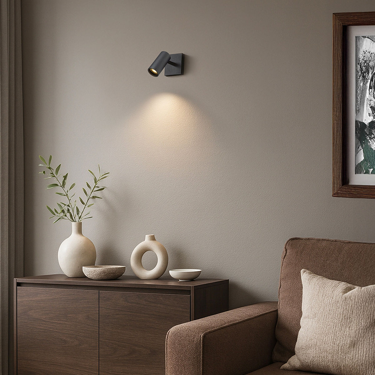 RENDL spotlight MARTA surface mounted black 230V LED GU10 8W R14420 2