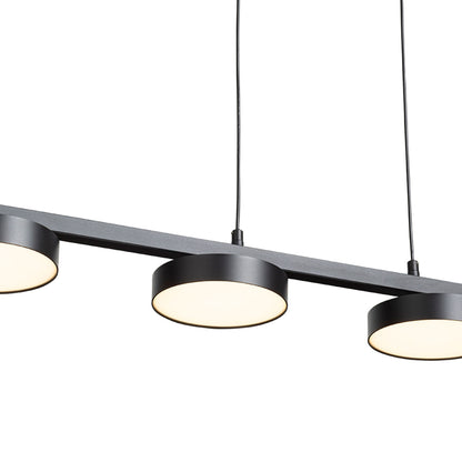 RENDL pendant lamp ARETHA IV pendant black  230V LED 4x12W  3000K R14424 2
