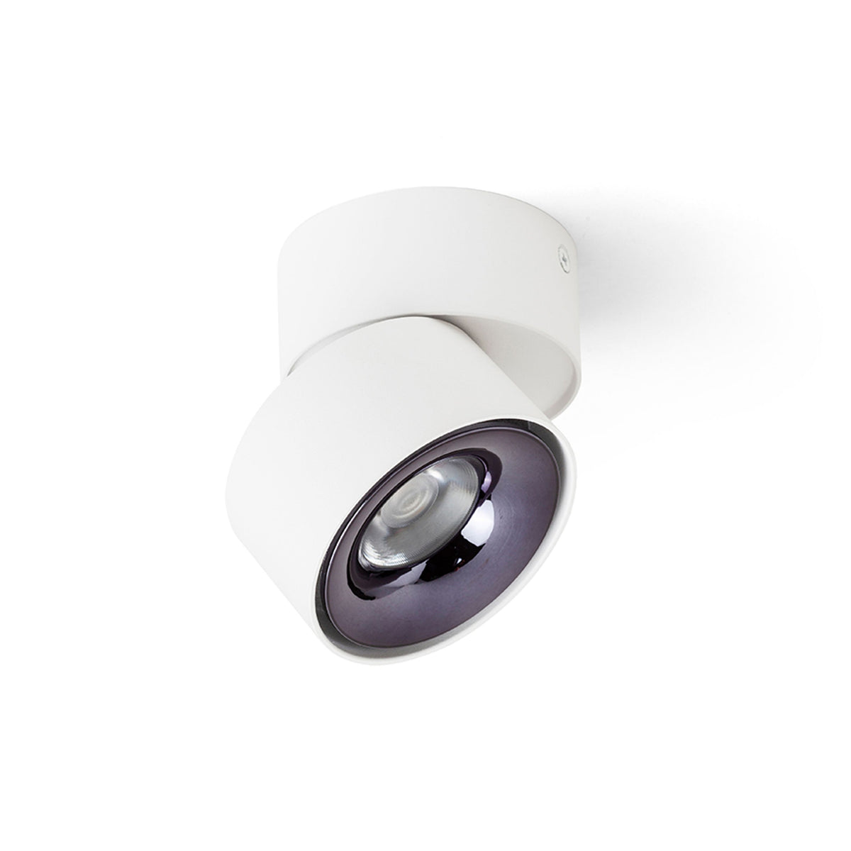RENDL surface mounted lamp ALBANO surface mounted white black chrome 230V LED 5W  3000K R14425 5