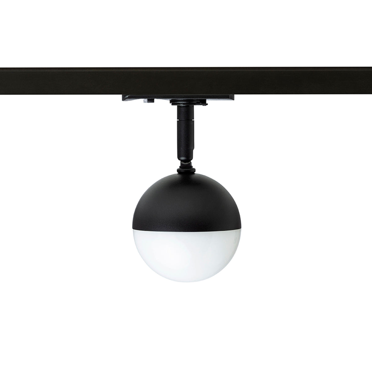 RENDL 1-circuit track system LYRA for 1-circuit tracks black frosted acrylic 230V LED 5W  3000K R14427 5
