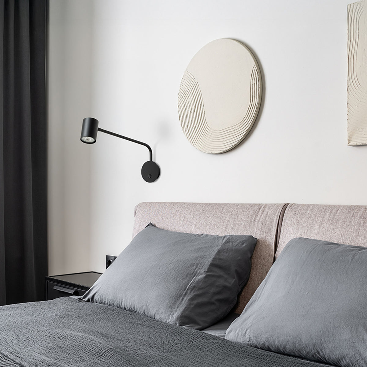 RENDL spotlight FILIP on an arm black 230V LED GU10 5W R14486 3