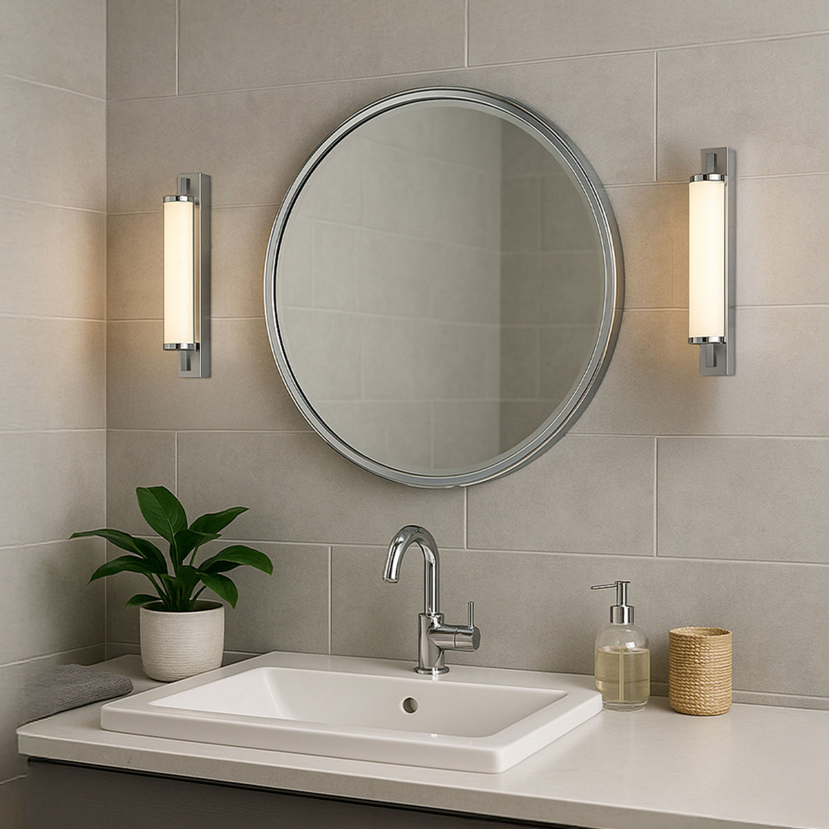 RENDL wall lamp ROCCA 34 wall  chrome 230V LED 8W IP44  3000K R14518 4