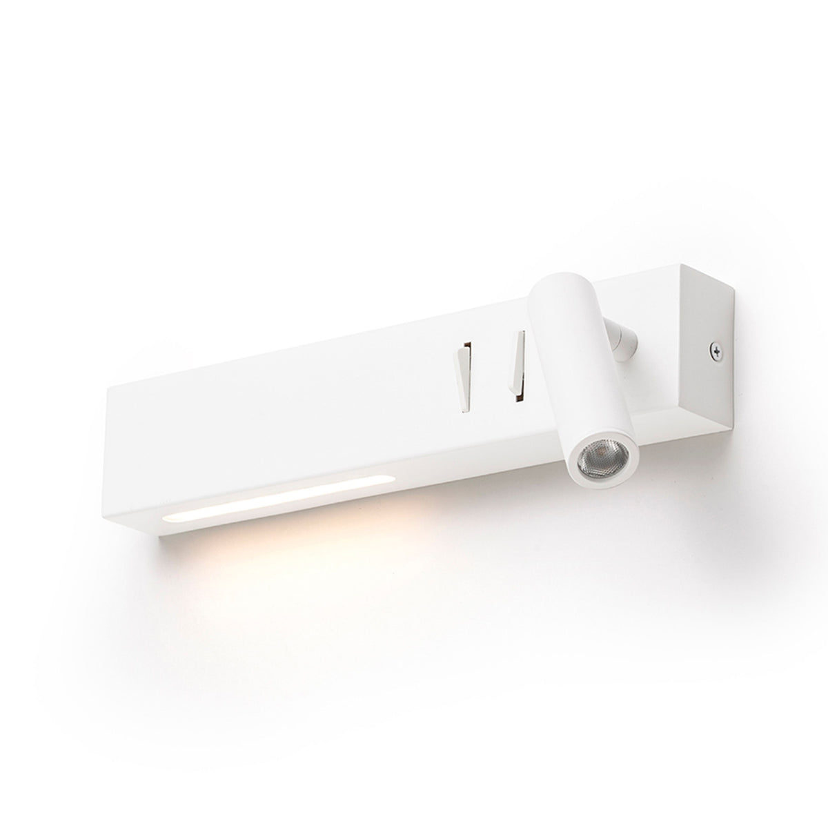 RENDL spotlight ODEON wall with backlighting white  230V LED 8+3W 30°  3000K R14523 2