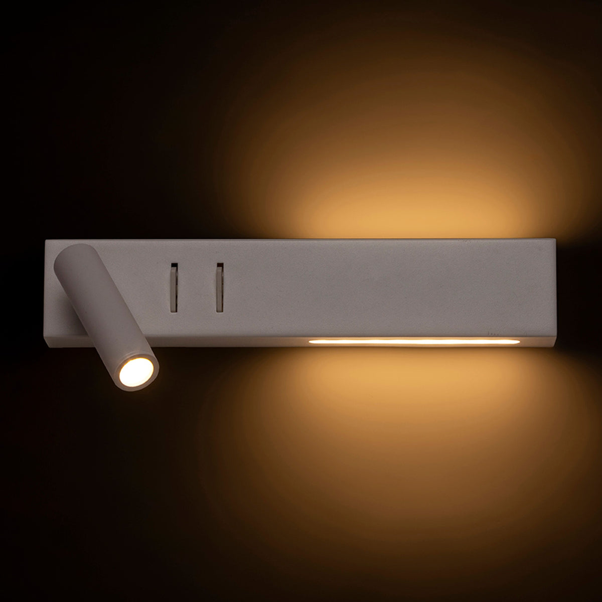 RENDL spotlight ODEON wall with backlighting white  230V LED 8+3W 30°  3000K R14523 4