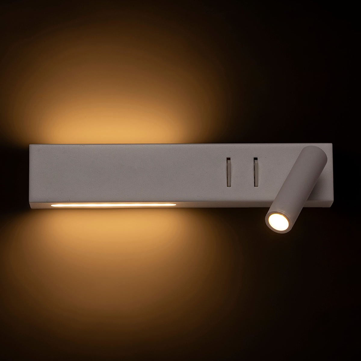 RENDL spotlight ODEON wall with backlighting white  230V LED 8+3W 30°  3000K R14523 8