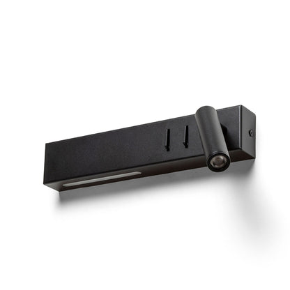 RENDL spotlight ODEON wall with backlighting black  230V LED 8+3W 30°  3000K R14524 8