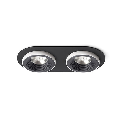 RENDL recessed light SHARM R II recessed black/white 230V LED 2x10W 24° 3000K R14573 1