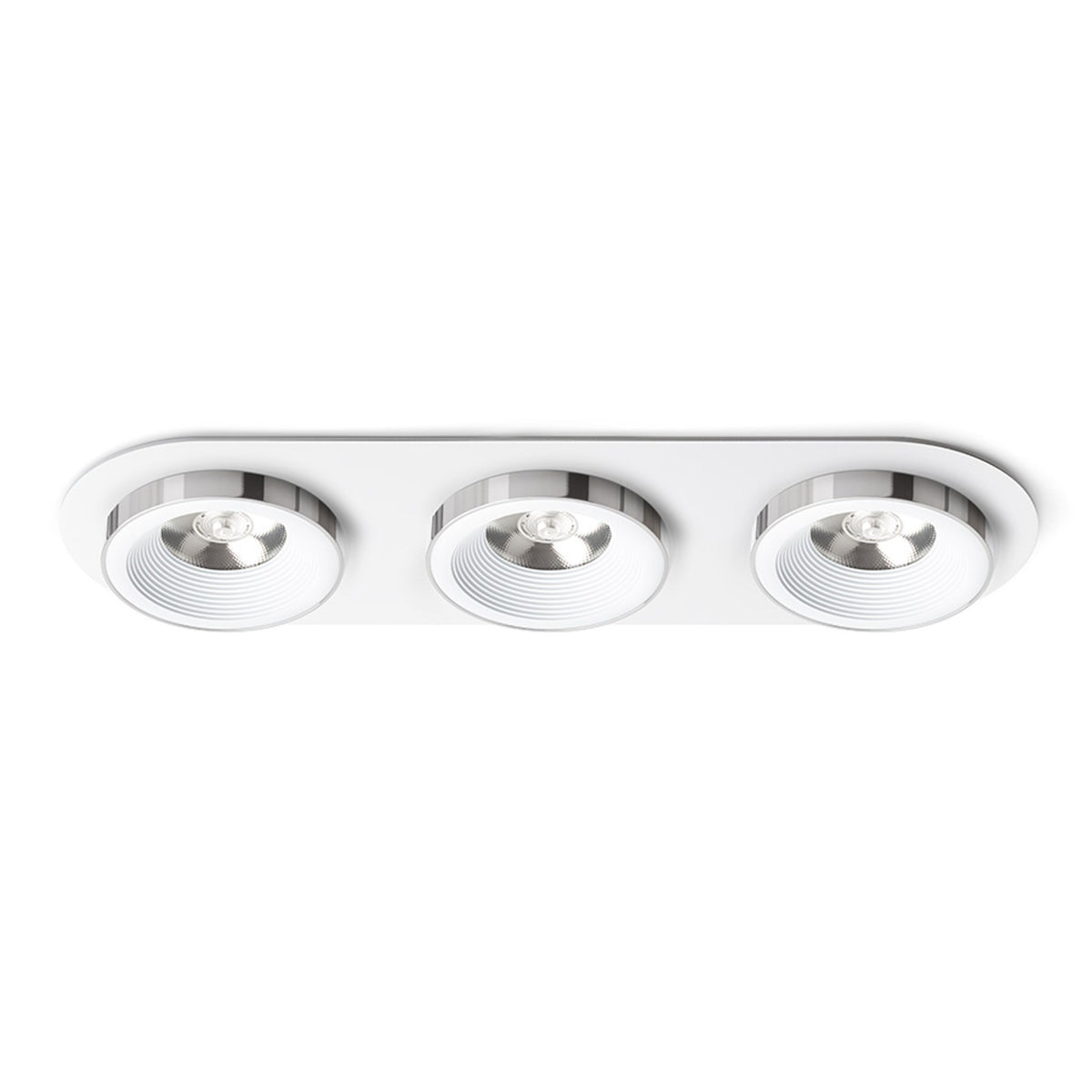 RENDL recessed light SHARM R III recessed white chrome 230V LED 3x10W 24° 3000K R14574 1