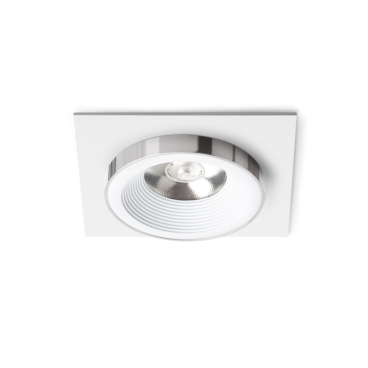 RENDL recessed light SHARM SQ I recessed white chrome 230V LED 10W 24° 3000K R14578 1