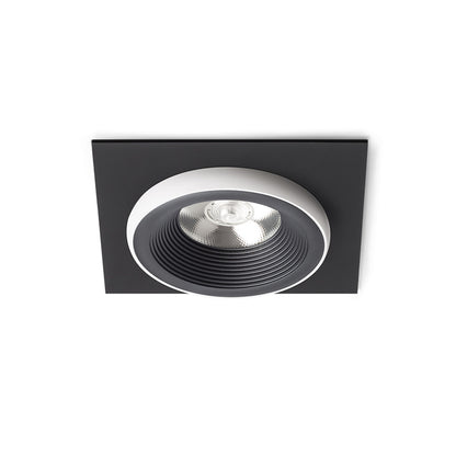 RENDL recessed light SHARM SQ I recessed black/white 230V LED 10W 24° 3000K R14581 1