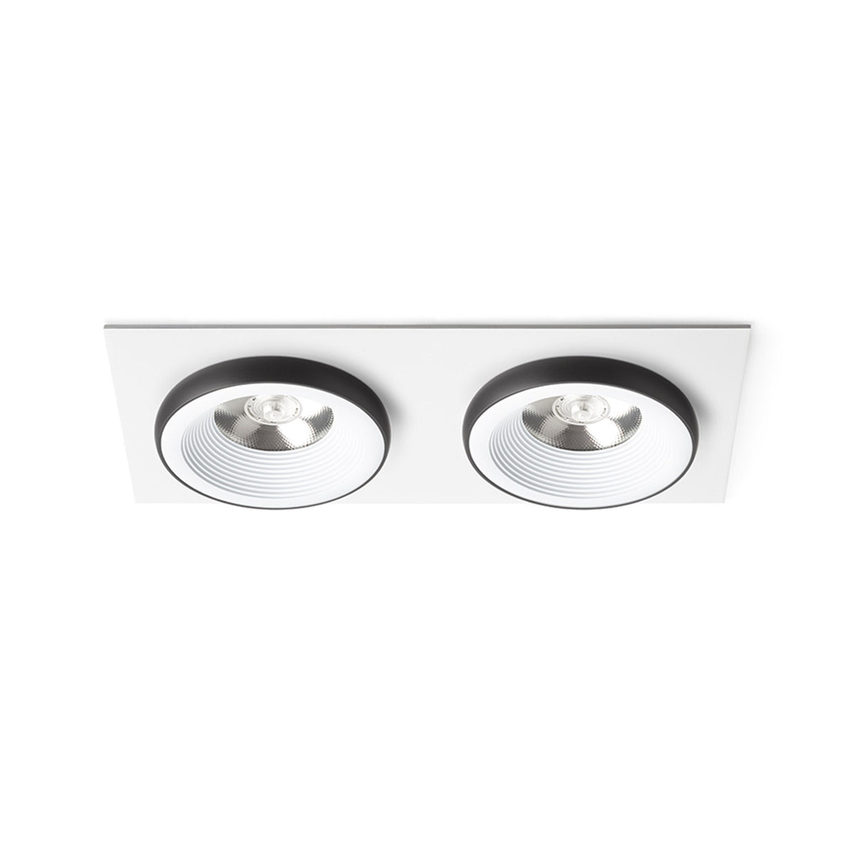 RENDL recessed light SHARM SQ II recessed white/black 230V LED 2x10W 24° 3000K R14584 1
