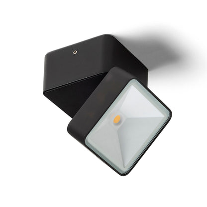 RENDL outdoor lamp FLAVIO SQ surface mounted black 230V LED 6W 110° IP54 3000K R14592 5