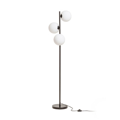 RENDL floor lamp ETHERIA floor black opal-colored glass 230V LED G9 3x7W R14593 1